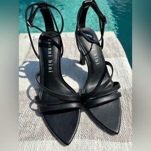 Gianni Bini Elegant Black Strappy Heels